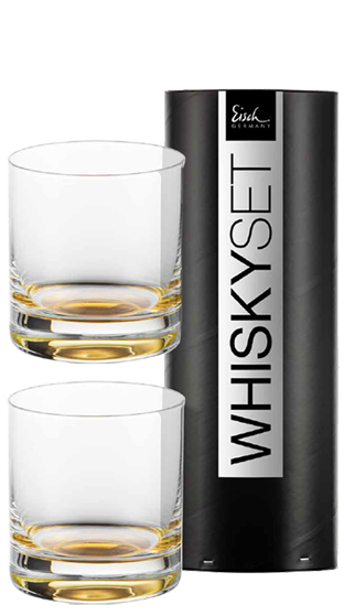 EISCH Whisky Glasses Gold - Gift Tube (2 Pack)  ()