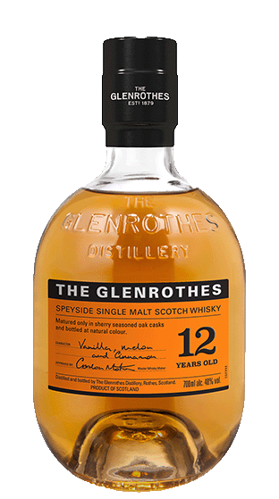 GLENROTHES 12 Year Old Single Malt Whisky  (700ml)
