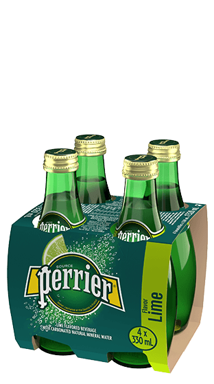 PERRIER Mineral Water Lime (24x330ml)