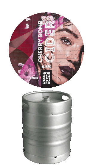 MORNINGCIDER Cherry Bomb Cider 50l Steel Keg  (50.00L)