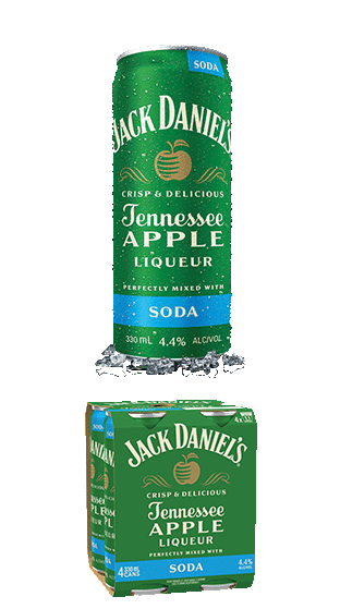 JACK DANIELS RTD Apple & Soda Can 330ml